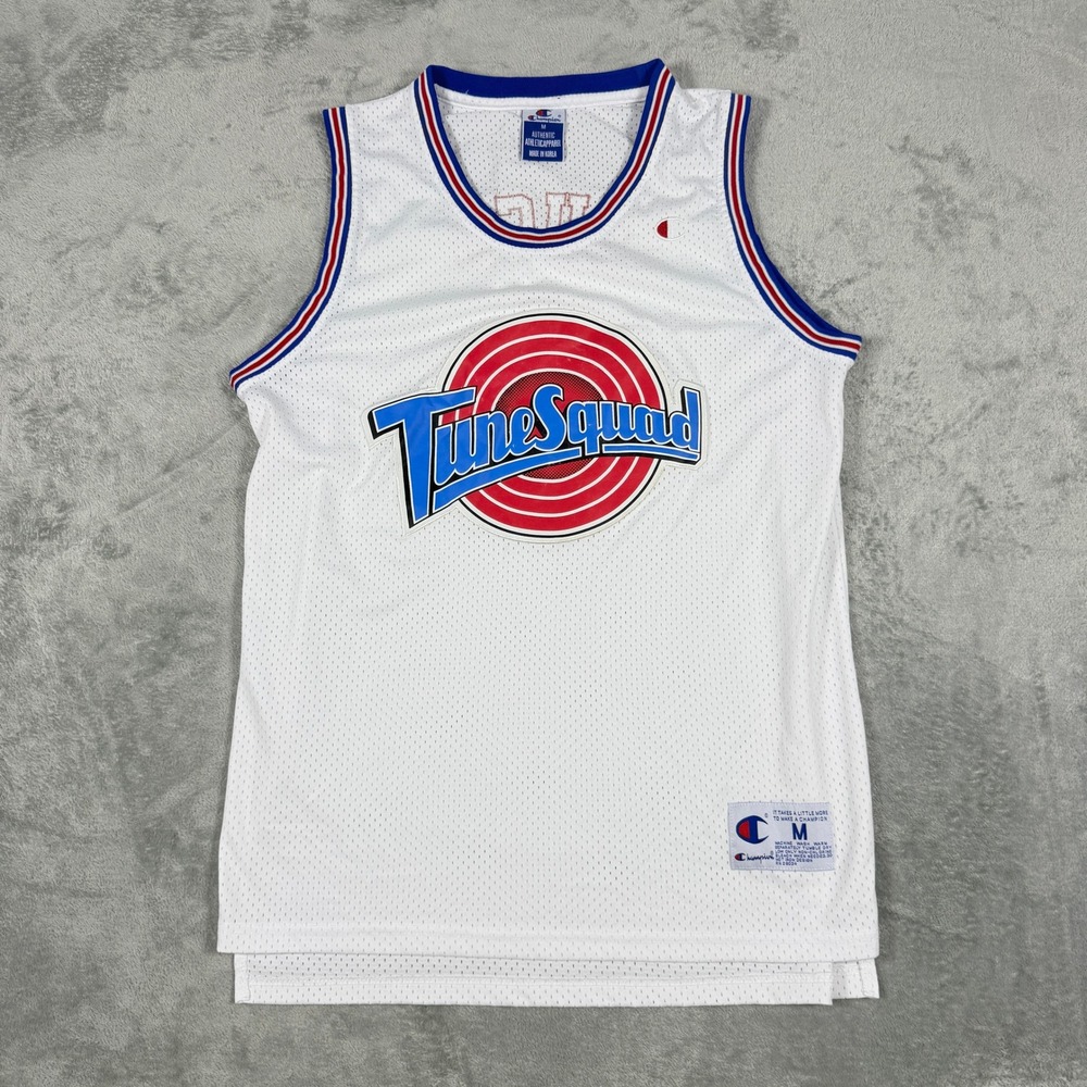 Vintage Champion Mens M Basketball Jersey Space Jam Tune Squad Bugs Bunny 1